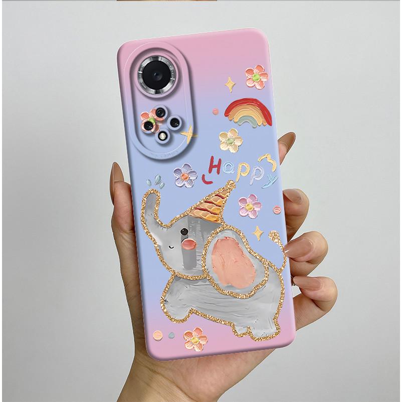 For Huawei Nova 9 Case Aesthetic Butterfly Flowers Soft Silicone Shockproof Phone Cover For Honor 50 Camera Protective Casing