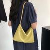 Minimalistische Weiche Rindsleder Neue Lässige Vielseitige Pendler Große Kapazität Echtes Leder Knödeltasche Damen Umhängetasche