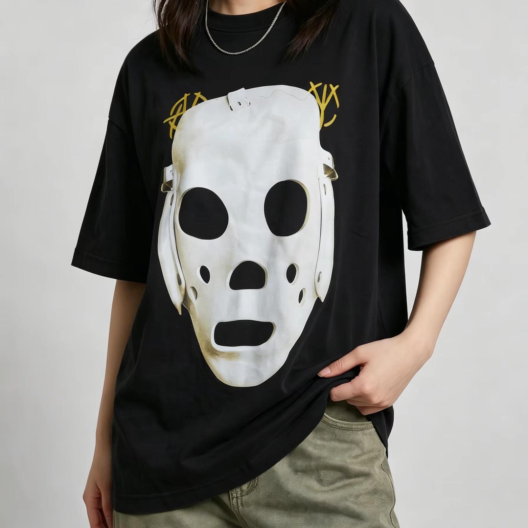 2026 Hot BTS Jungkook Same Style Mask Graphic Unisex Cotton Shirt Kpop Arirang Album Summer New Men s Women s Streetwear Tshirt Short Sleeve Tee Top 4XL
