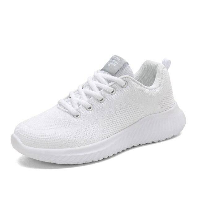Women Shoes Flat Sneakers Breathable Casual Sports Ladies Shoes Lightweight Comfy Trainer Tennis Running Sneakers For Women