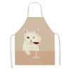 Ladies Men Home Cleaning Baking Cooking Tools Cooking Accessories Kitchen Aprons Linen Cats Wine Aprons