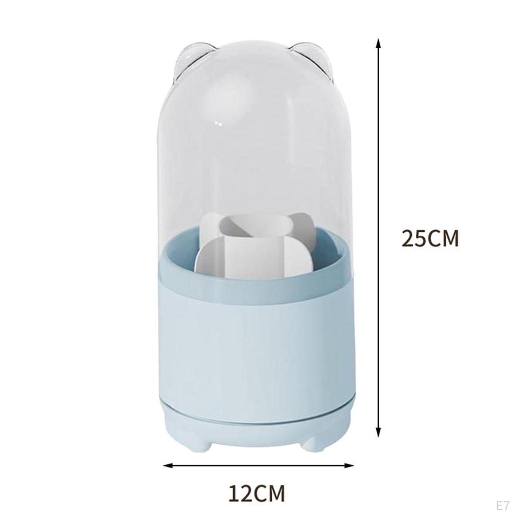 Brush Holder 5 Grids Cosmetics Holders Cute Rotating Makeup for Comb Cosmetic Pen Cup