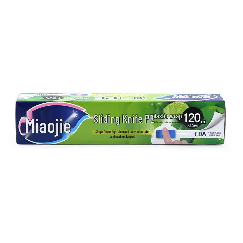 MIAOJIE PE Cling Film with Slide Cutter
