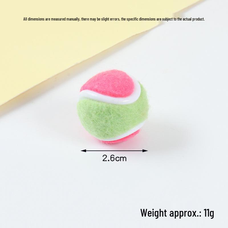 Hot-Selling Tennis Keychain Pendant: Simulation Tennis Toy Photography Prop