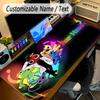 Large Mouse PadRainbow Friends Custom Name Text Personalized Desk Mat Non Slip Gaming Pad