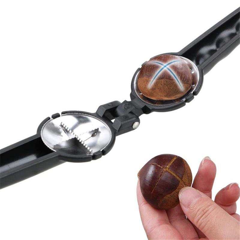 Abridor de noz-pecã cortador de porca de aço inoxidável alicate de metal quebra-nozes clipe de porca utensílios de cozinha