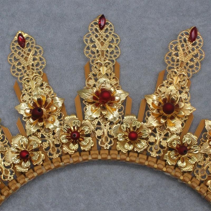 Baroque Luxury Hair Hoop Headwear Gothic Crown Material Package Goddess Pearl Headband Hair Accs for Women Photo