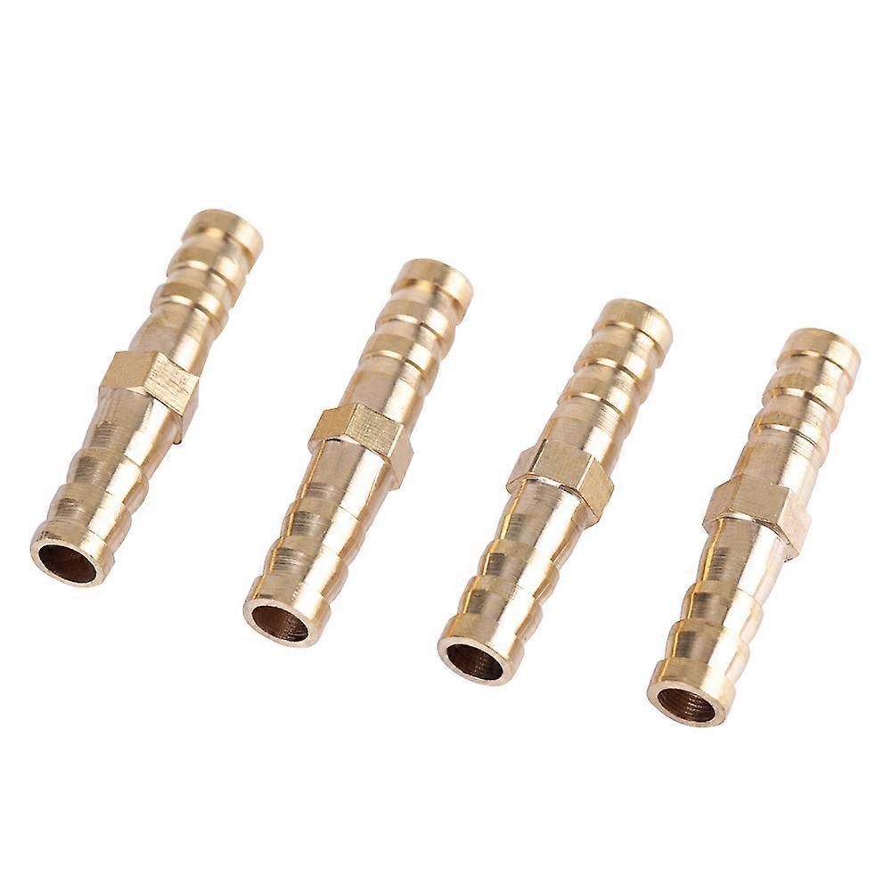 Brass Fitting Hose Barb Tail Reducer Reducing Plug Connector (8mm-8mm 4pcs)