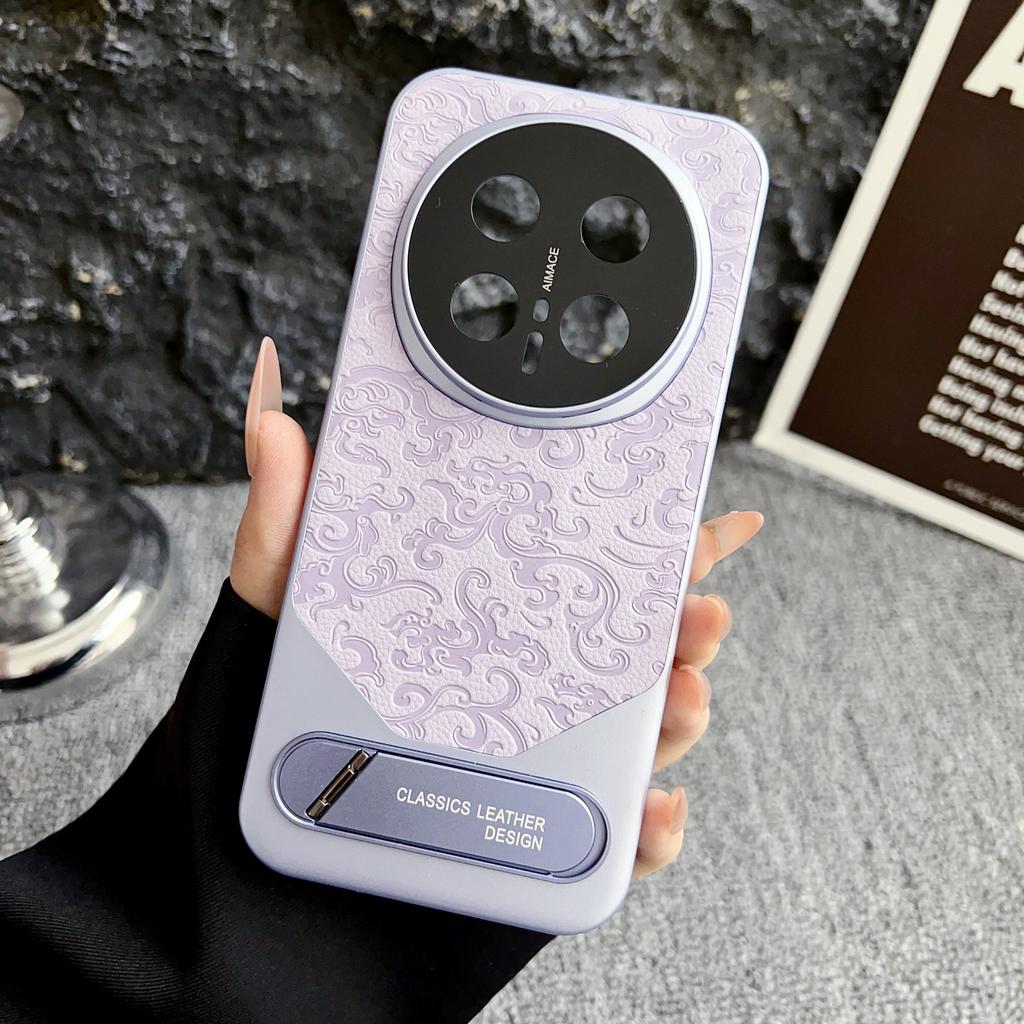 Case For Honor Magic 8 Pro 7 Lite 6 6Pro X9D X9 C 5G Stamp Leather Electroplating PC With Bracket Cover With Camera Protection
