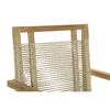 Table + 4 Chairs Set DKD Home Decor 100 X 100 X 76 Cm Teak Rope