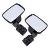 Golf Cart Side Rearview Mirror 360 Degrees  Adjustable Angle Universal Golf Cart Side Mirrors for 1in 1.25in Square Tube