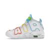 Nike Air More Uptempo GS White Rainbow Kids Sneakers Multi-Color Opti-Yellow Safety-Orange FJ4624-100