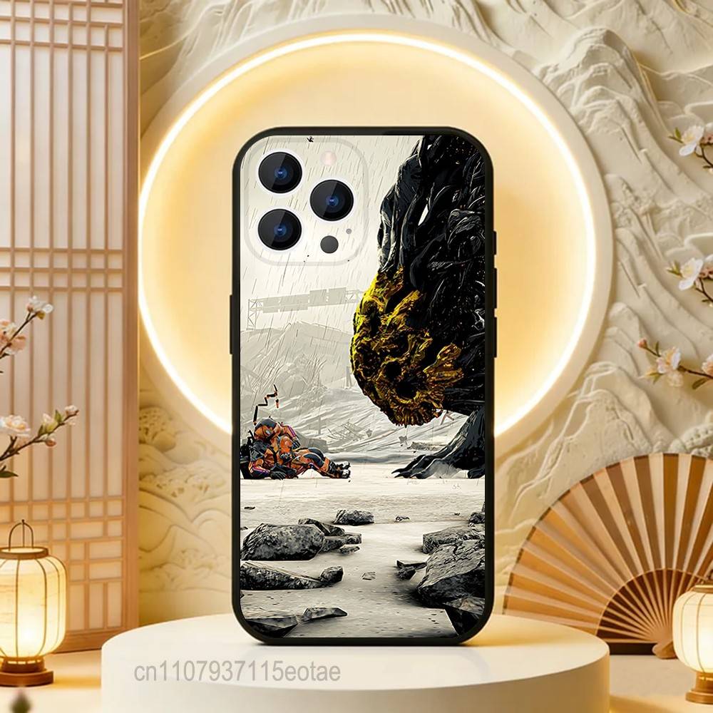 

Death S-Stranding On The Beach Phone Case Silicone Soft For IPhone 16,17,15,11,13,12,14,Mini,Pro,Max,Plus,Air,E Black iPhone14Pro