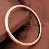 Rose Gold Plated Purple Gold Wide Edition Ancient Method Bracelet Feminine Gloss Plain Ring Bracelet Color Gold Bracelet