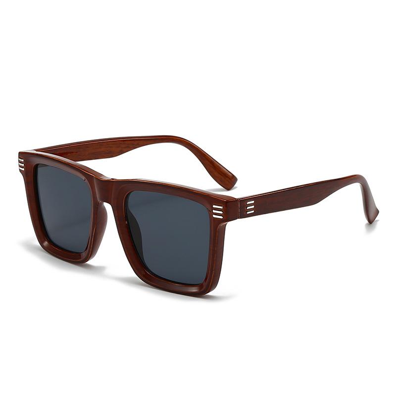 Men's High-end Large-frame Square Sunglasses with European and American Style, UV Protection.