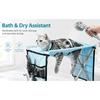 Dog Cat Grooming Hammock with Stand, Pet Restraint Sling for Nail Trimming, Grooming Table for Small Medium Pets
