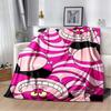Alice in Wonderland Cartoon Print Plush Blanket, Extra Large Size, Warm and Comfortable, Suitable for Bed and Sofa Decoration.