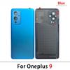 Glass Back Cover For Oneplus 9 9R 10 Pro Rear Panel  Replacement Rear Housing with Adhesive  With Camera Lens