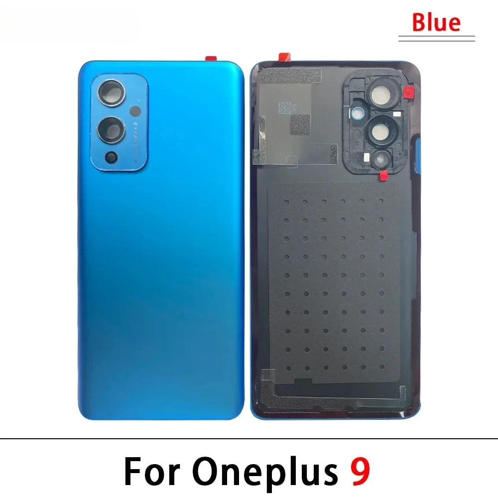 Glass Back Cover For Oneplus 9 9R 10 Pro Rear Panel  Replacement Rear Housing with Adhesive  With Camera Lens