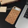 ins black small heart applies to Apple 17Promax mobile phone case IP16 matte flip fur Air large hole 15 sets