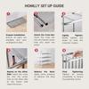 Homlly Tonii Stainless Steel Shoe Rack (2/3/4/5/6 Tier)