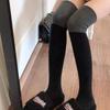 Women's casual color-block long knee socks