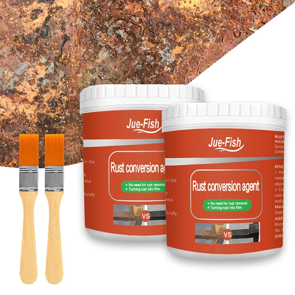 Paint Rust Inhibitor with Brush Rust Remover Derusting Agent Rust Renovator Anti-corrosion Metal Iron Powder Cleaning Car Care