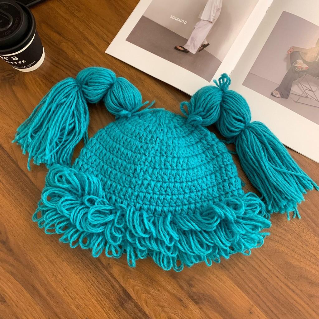 And Cute Warm Long Braided Knit Hat For Women In Beautiful Colors For Winter Comfort