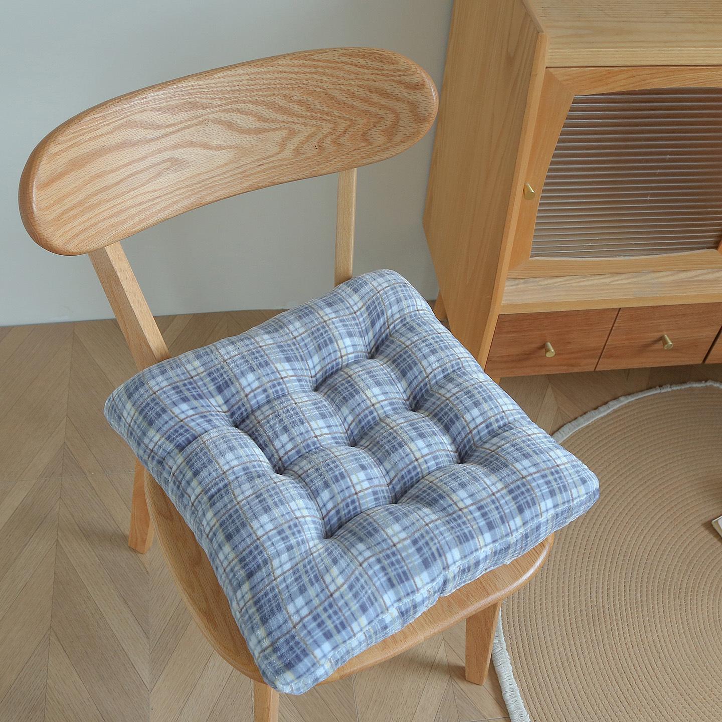 

1PC Square Cushion /Floor Square Pillow for Seating on Floor Solid Tufted Thick Pad Cushion for Yoga Balcony Chair Seat Cushions 1PC синій