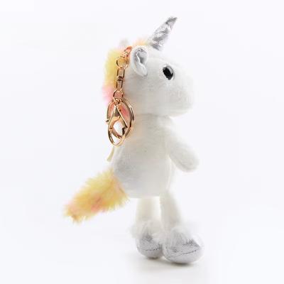 16cm Cute Unicorn Plush Doll Toy Keychain Pendant White Sheep Stuffed Animals Toys Best Gift for Women Children