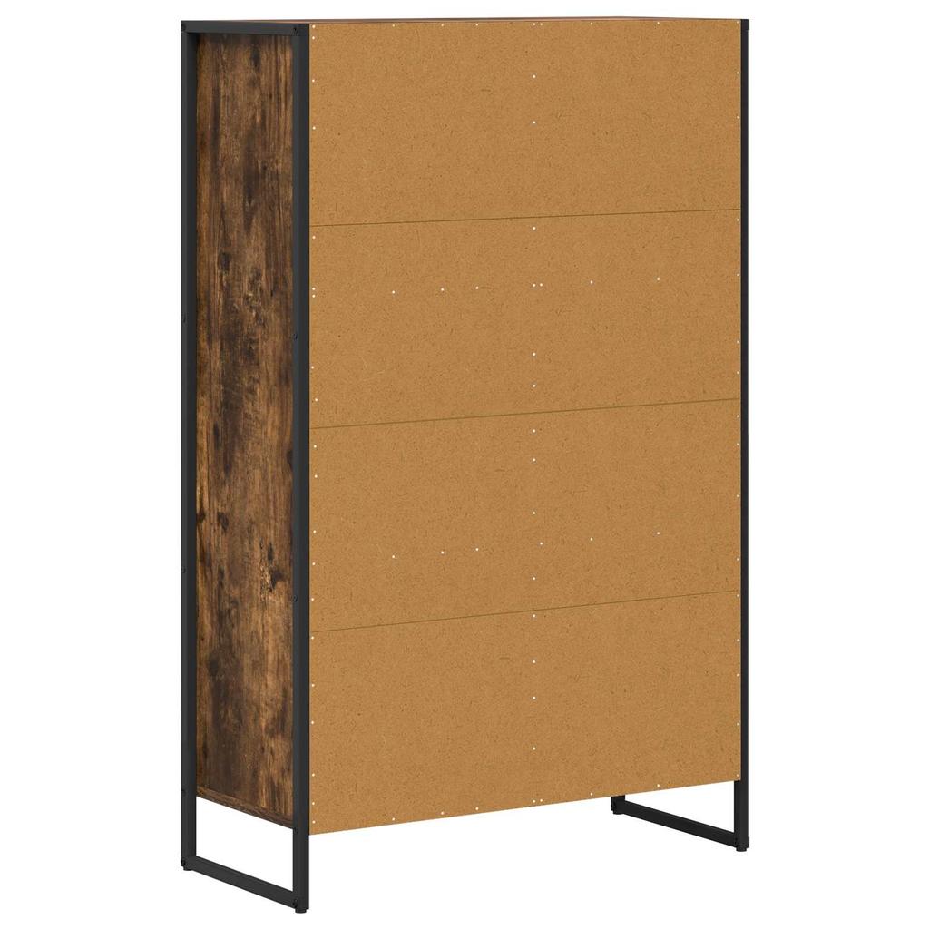 Bookshelf Smoked Oak 68 x 30 x 108.5 cm Particleboard