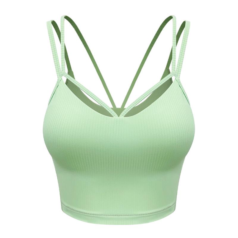 Lulu Cloud-Feel Women's Shock-Absorbing Camisole Sports Bra for Yoga and Fitness.
