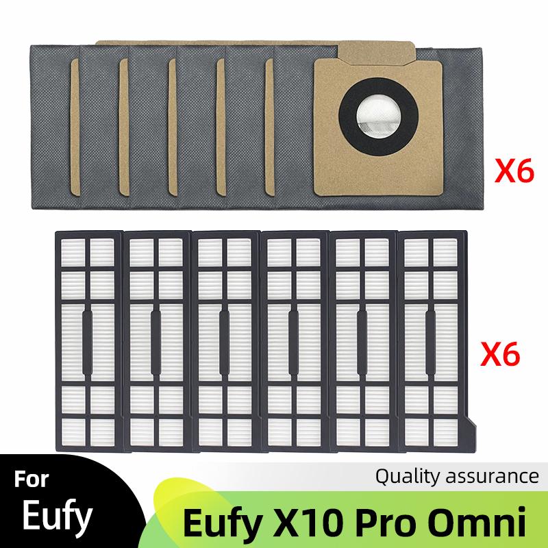 Fit For Eufy X10 Pro Omni Robot Vacuum Cleaner Main Side Brush Mop Cloth Hepa Filter Dust Bag Accessories Spare Parts