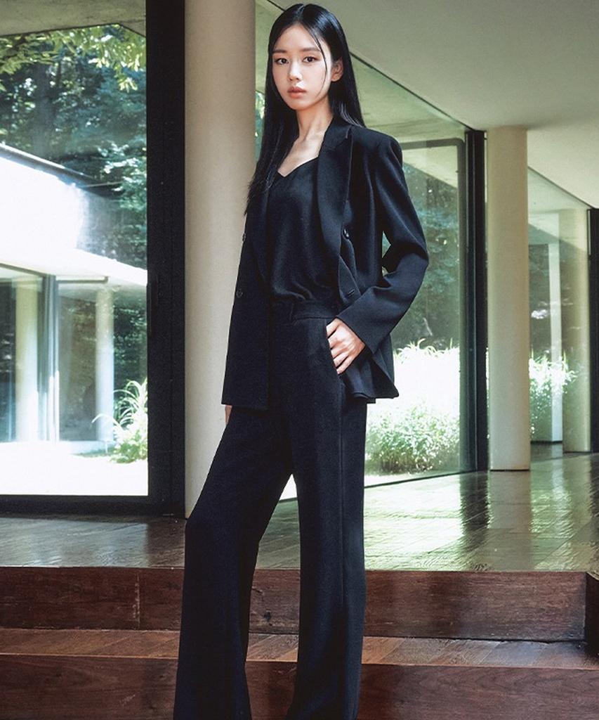 Sellebsyabedisyeon The New Triacetate Black Pants