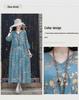2026 Summer Retro Print Cotton & Linen Long Dress for Women