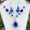 Water Drop Flower Beaded Necklace & Earring Set - Versatile Women's Jewelry Accessory