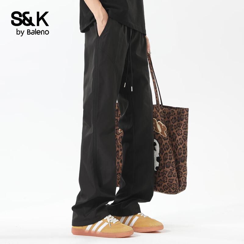 Baleno Men's S&K Loose Straight Casual Pants