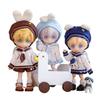 HIGHAWK OB11 Obitsu Doll Sailor Suit for 11cm Body Doll Toy Obitsu Body Nendoroid Size Outfit 3-Piece Set (Pink Rabbit Shorts Set)