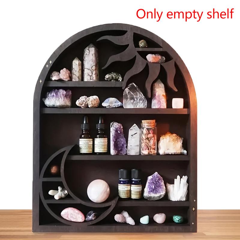 Floating Shelves Essential Oil Display Rack  Stone Wall Gothic Decoration Wall Stand Organizer For Home Creative Decor