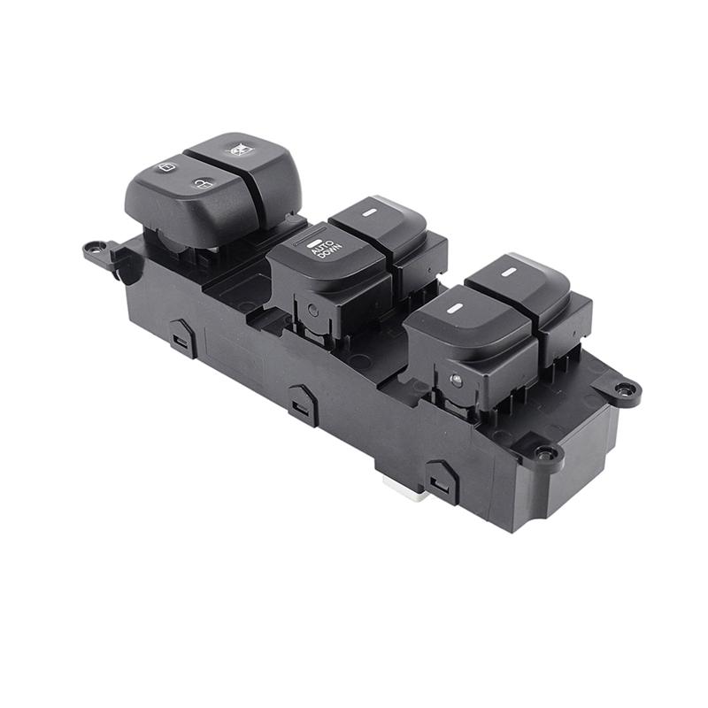 1 PCS Car 18Pin Electric Power Master Window Switch Front Left Driver Side Car Accessories Black For Hyundai I10-A87Q
