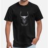 Greece Crete Minoan Civilization Bulls Head Printed T-Shirt 100% Cotton O-Neck Short Sleeve Casual Mens T-shirt Size S-3XL