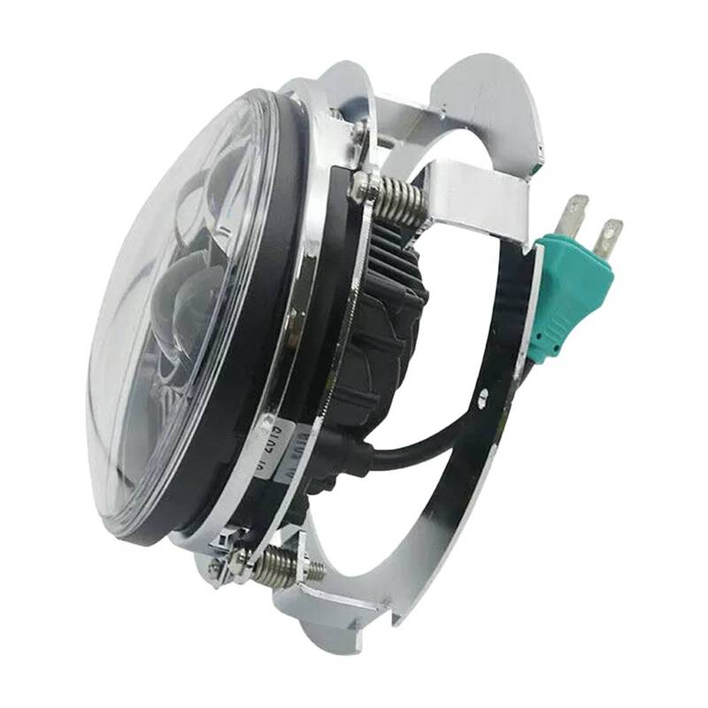 5.75" Round Headlight Headlamp Mounting Ring Bracket Holder Adapter for Motorcycle Silver