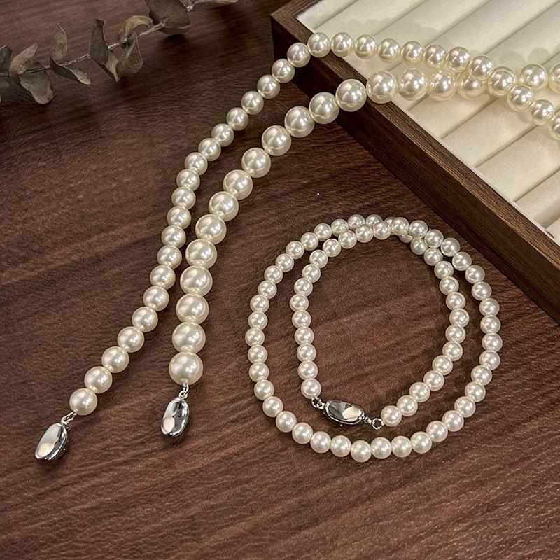 Pärlkedja med imiterade pärlor Kristallpärlor Elegant Feminin Glans Varmt Smycke