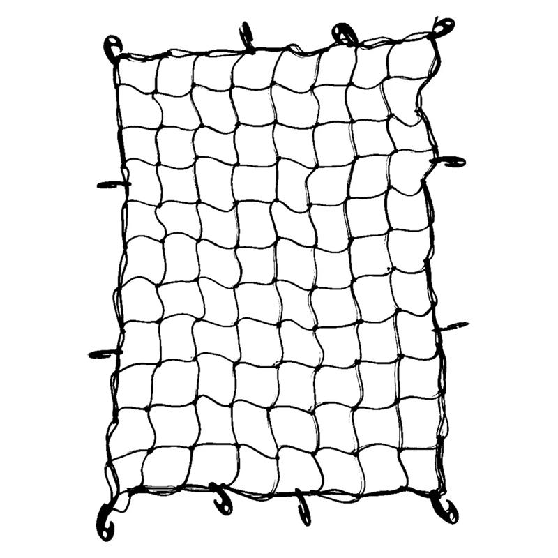 Rede de Porta-Malas e Teto para Carro 120x90CM Látex Alta Elasticidade Organizador de Rede para Armazenamento de Carga e Bagagem Universal para Viagem Carro Offroad SUV