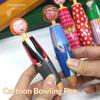 Cartoon Doll Ballpoint Pen Creative Student Ballpoint Pen Stationery Clickable Doll Blue Ballpoint Pen