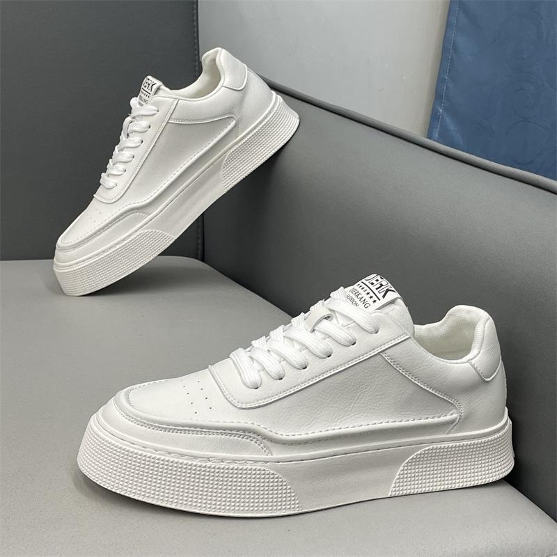 Autumn new leather soft-soled breathable shoes sports and leisure board shoes bc