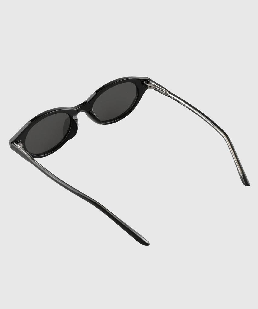 Tuditeo Sho Tinted Lightweight Horn-Rimmed Unique Sunglasses Nylon Tinted Lens C1 Black