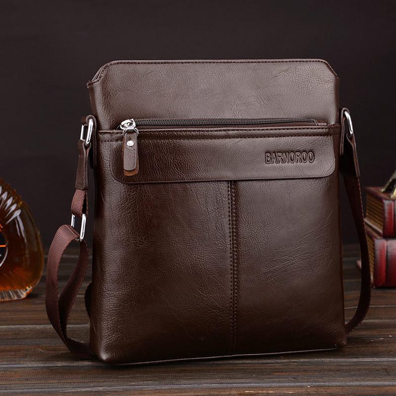 Men's Business PU Crossbody Shoulder Bag - Trendy and Fashionable