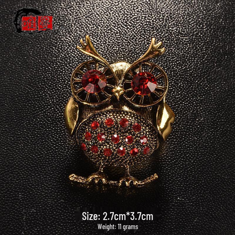 

Персонализированная брошь-булавка в виде совы: Милый, универсальный и модный аксессуар с животным для вашей одежды