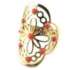 Gold Plated Ring 'Carmen' Golden Orange